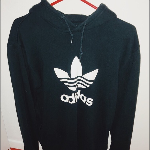 adidas trefoil green hoodie